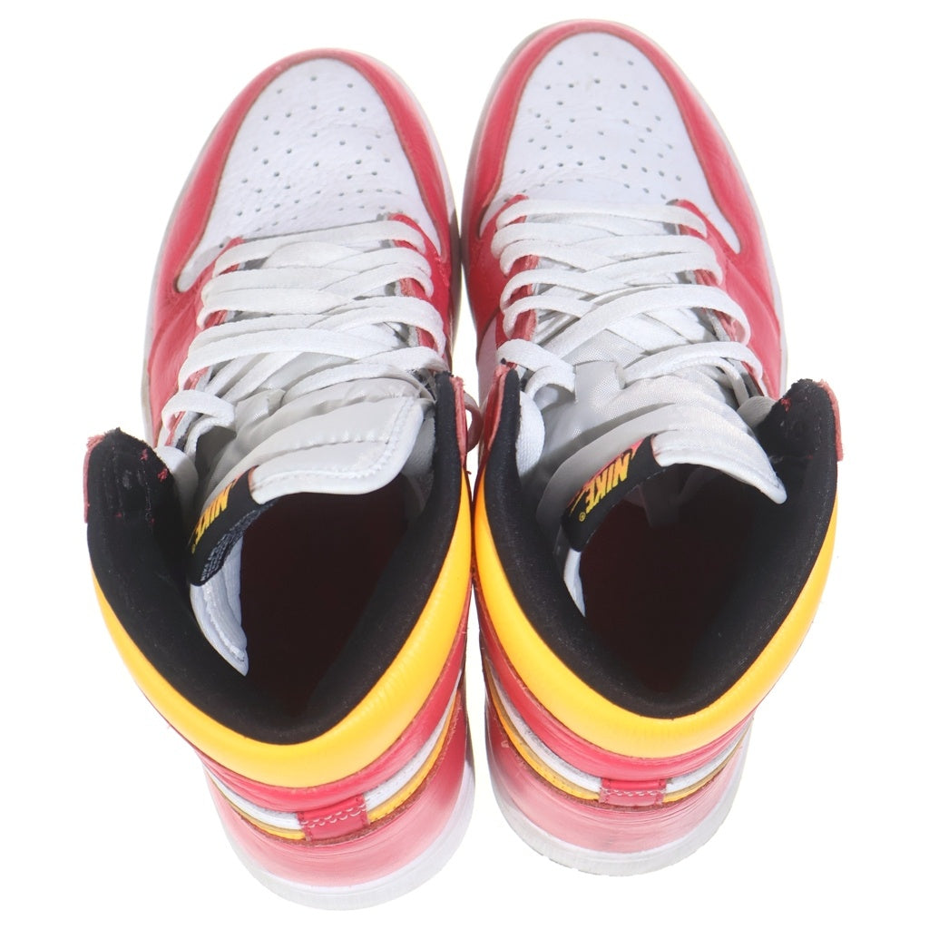NIKE(ナイキ) AIR JORDAN 1 RETRO HIGH OG LIGHT FUSION RED エアジョーダン1 レトロ ライトフュージョン レッド ハイカットスニーカー US10.5/28.5cm 555088-603
