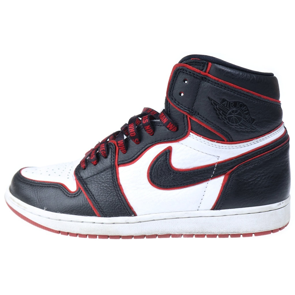 NIKE(ナイキ) AIR JORDAN1 HIGH OG BLOOD LINEエアジョーダン1 ハイカットスニーカー ブラッドライン ブラック/レッド US10.5/28.5cm 555088-062