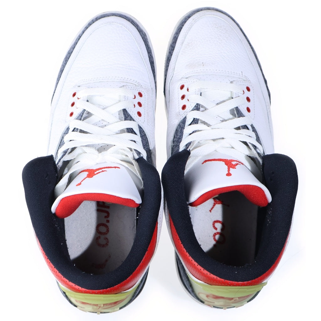 NIKE(ナイキ) AIR JORDAN 3 RETRO SE-T CO JP エア ジョーダン3 レトロ ミッドカットスニーカー ホワイト US10.5/28.5cm CZ6433-100