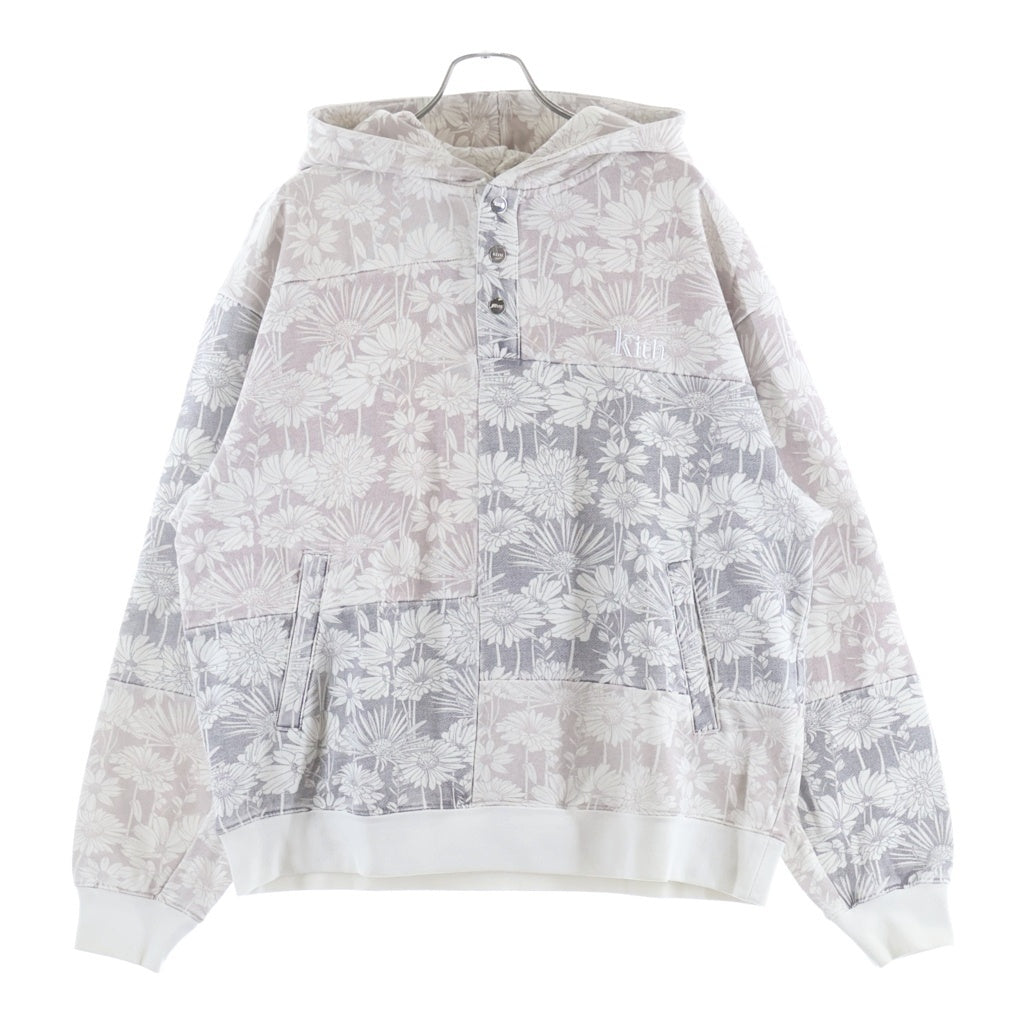 KITH(キス) Aster Floral Williams IV Pullover Elevation アスター フローラル ウィリアムズ エレヴェイション プルオーバーパーカー ホワイト KH2710