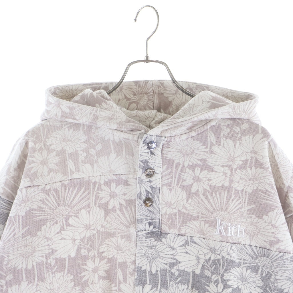 KITH(キス) Aster Floral Williams IV Pullover Elevation アスター フローラル ウィリアムズ エレヴェイション プルオーバーパーカー ホワイト KH2710