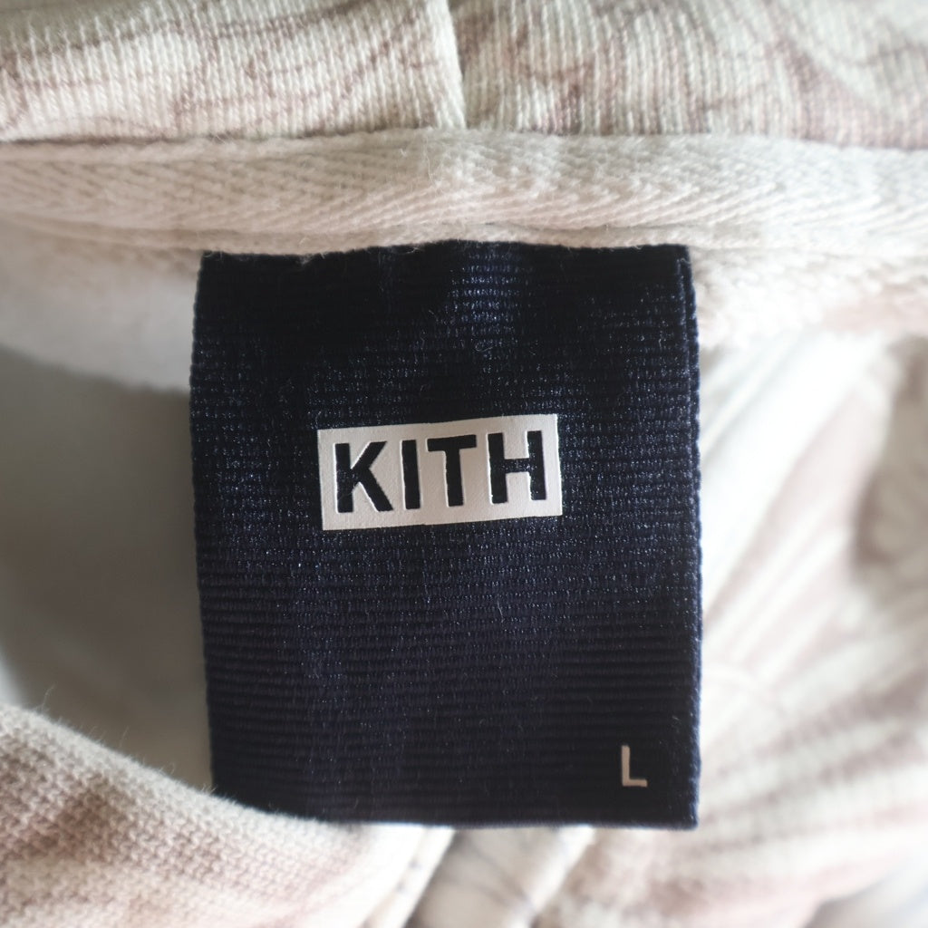 KITH(キス) Aster Floral Williams IV Pullover Elevation アスター フローラル ウィリアムズ エレヴェイション プルオーバーパーカー ホワイト KH2710