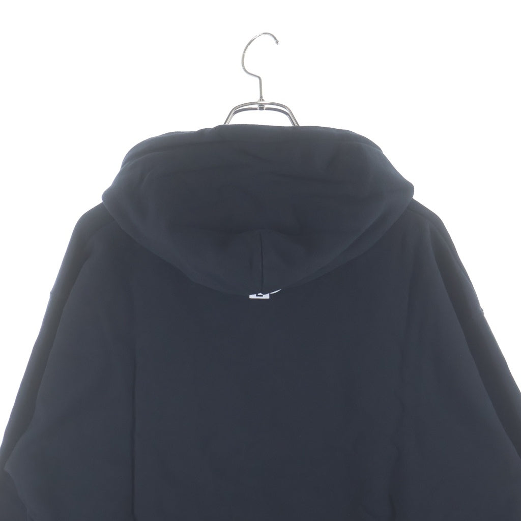 THE CONVENI(ザコンビニ) ×FACETASM FACE/MENT HOODIE ファセッタズム ロゴプリント スウェット プルオーバーパーカー ブラック PPM-39050-C