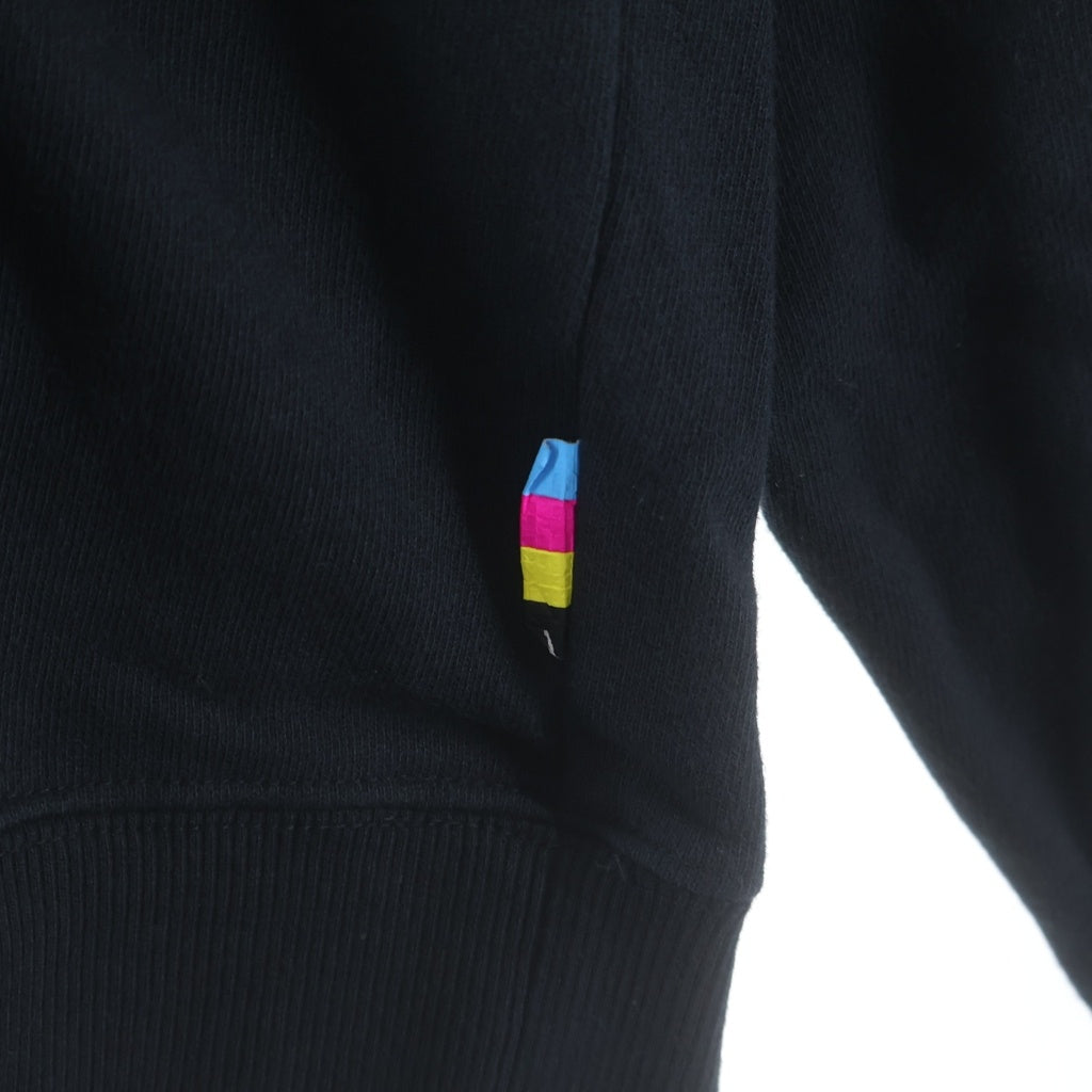 THE CONVENI(ザコンビニ) ×FACETASM FACE/MENT HOODIE ファセッタズム ロゴプリント スウェット プルオーバーパーカー ブラック PPM-39050-C