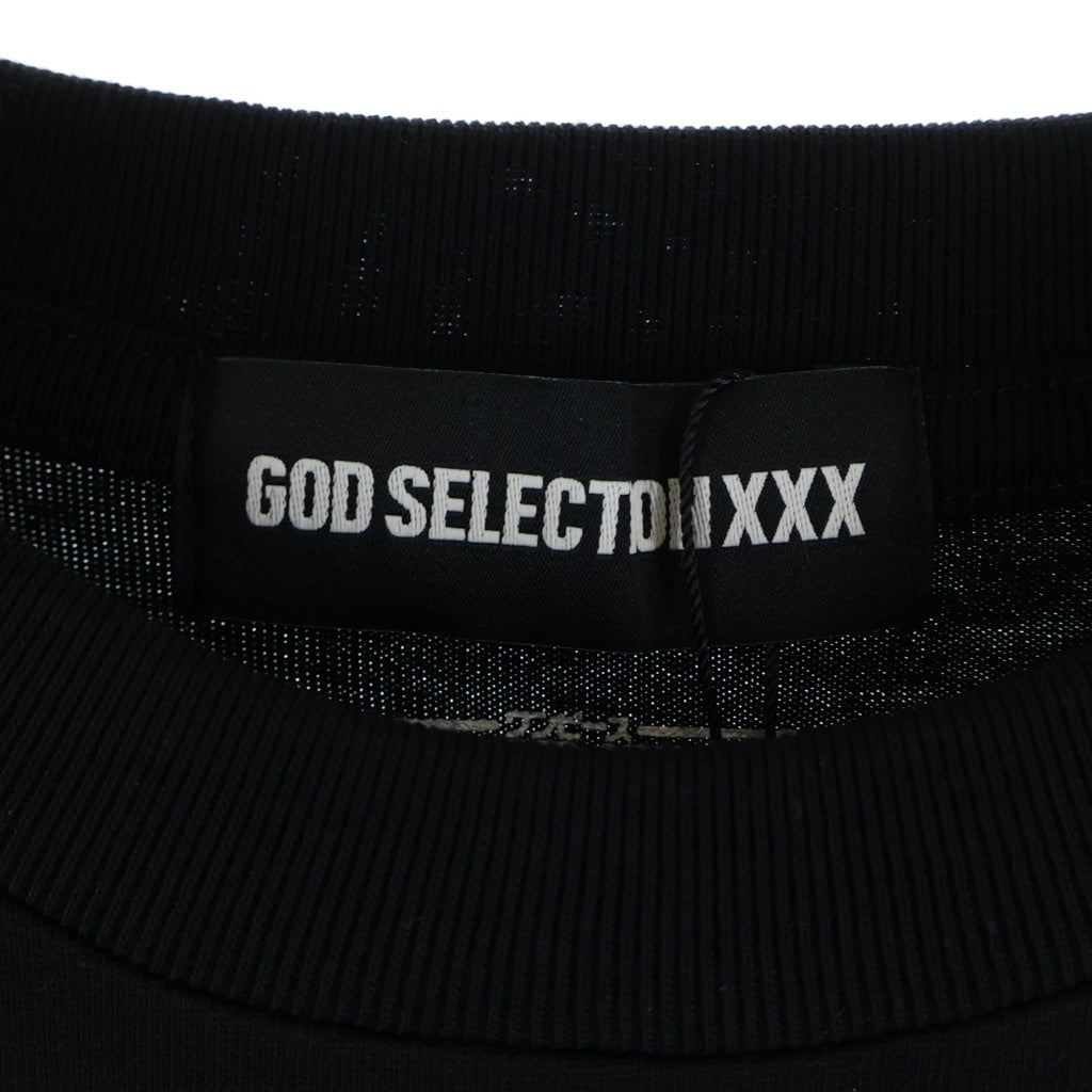 GOD SELECTION XXX(ゴッドセレクショントリプルエックス) 21SS ×Onepiece SS Tee ワンピース 麦わらの一味 海賊旗 半袖Tシャツ ブラック GX-S21-OPST-04
