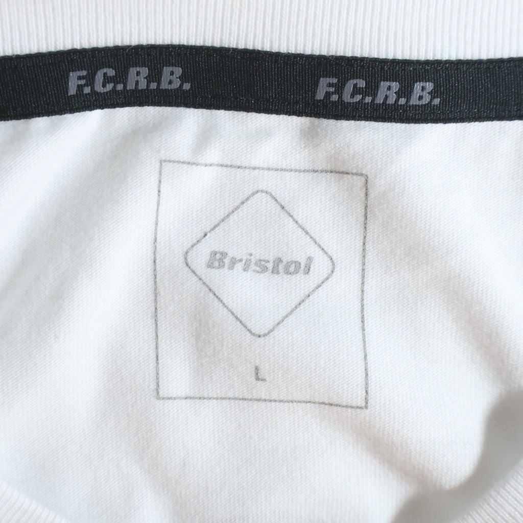 F.C.R.B./F.C.Real Bristol/FCRB(エフシーアールビー/エフシーレアルブリストル) 21SS ×GOD SELECTION XXX Logo S/S Tee ゴッドセレクション ロゴ半袖Tシャツ ホワイト FCRB-210120