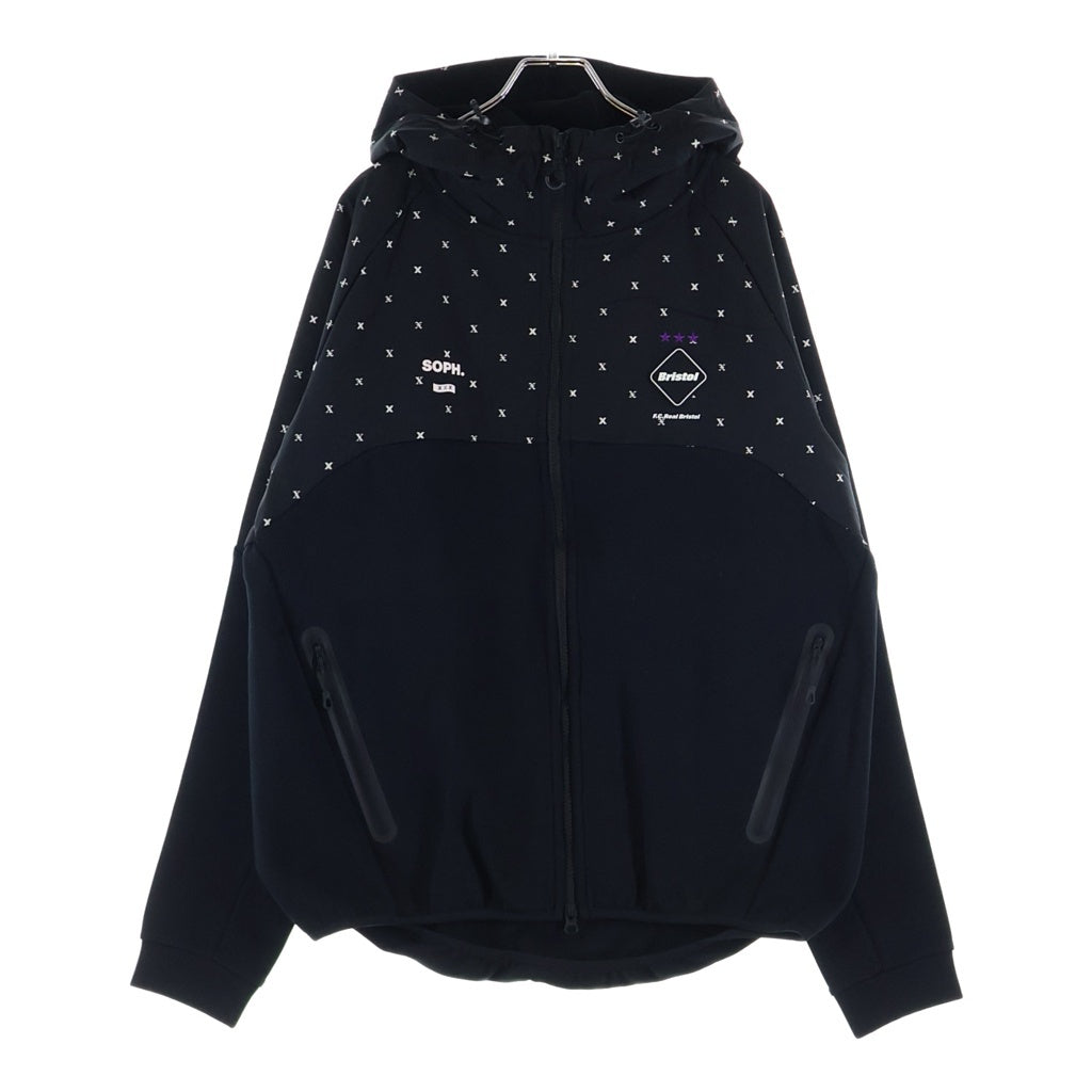 F.C.R.B.(エフシーアールビー) 21SS ×GOD SELECTION XXX TRAINING VENTILATION HOODIE トレーニング ベンチレーション ジップパーカー ブラック FCRB-210116