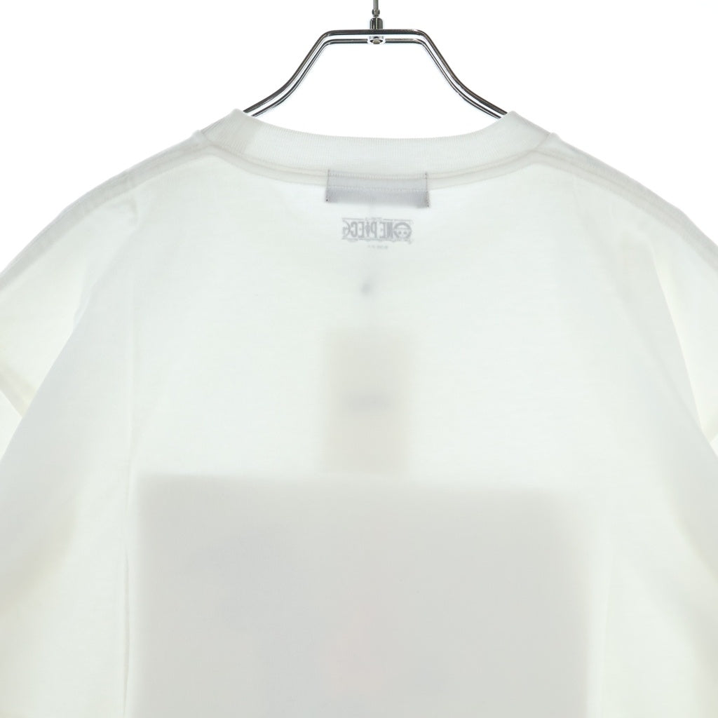 GOD SELECTION XXX(ゴッドセレクショントリプルエックス) 21SS ×Onepiece Sabo SS Tee ワンピース サボ フォト 半袖Tシャツ ホワイト GX-S21-OPST-03