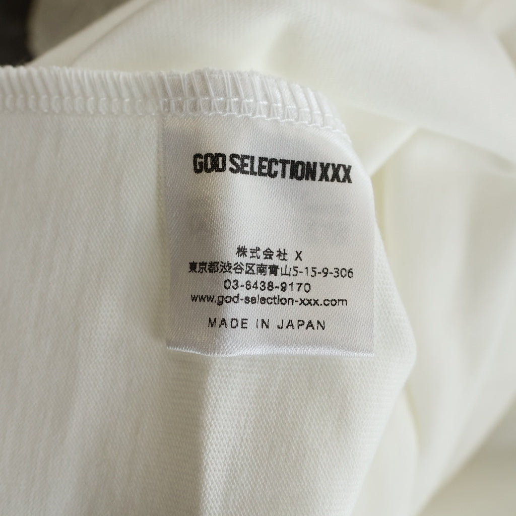 GOD SELECTION XXX(ゴッドセレクショントリプルエックス) 21SS ×Onepiece Sabo SS Tee ワンピース サボ フォト 半袖Tシャツ ホワイト GX-S21-OPST-03