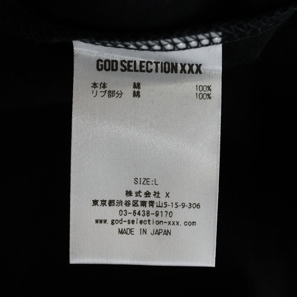 GOD SELECTION XXX(ゴッドセレクショントリプルエックス) 22AW ×Onepiece Pocket SS Tee ワンピース ロゴポケット 半袖Tシャツ ブラック GX-A22-OPST-01