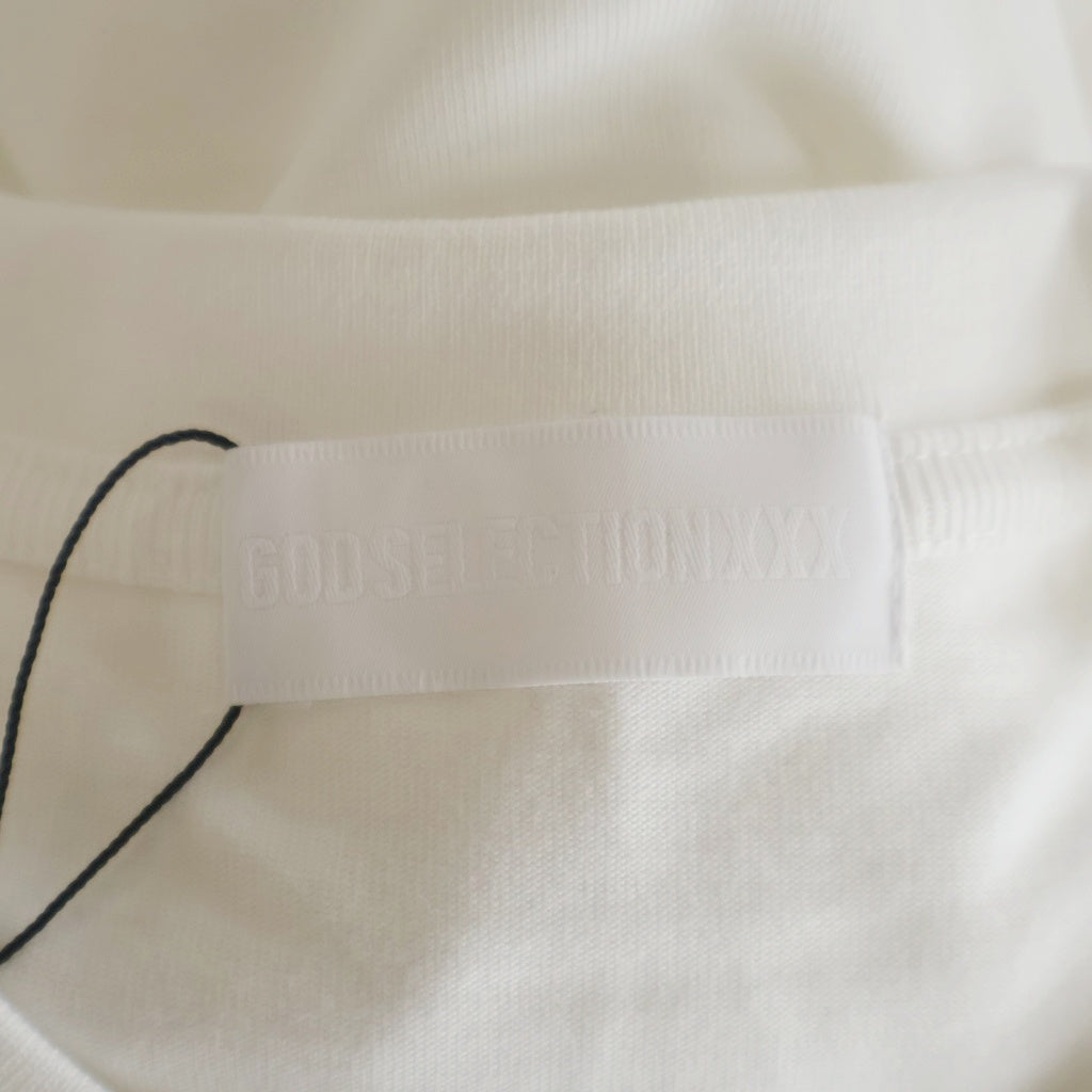 GOD SELECTION XXX(ゴッドセレクショントリプルエックス) 21SS 8周年記念 フォトプリント 半袖Tシャツ ホワイト GX-S21-8ST-01