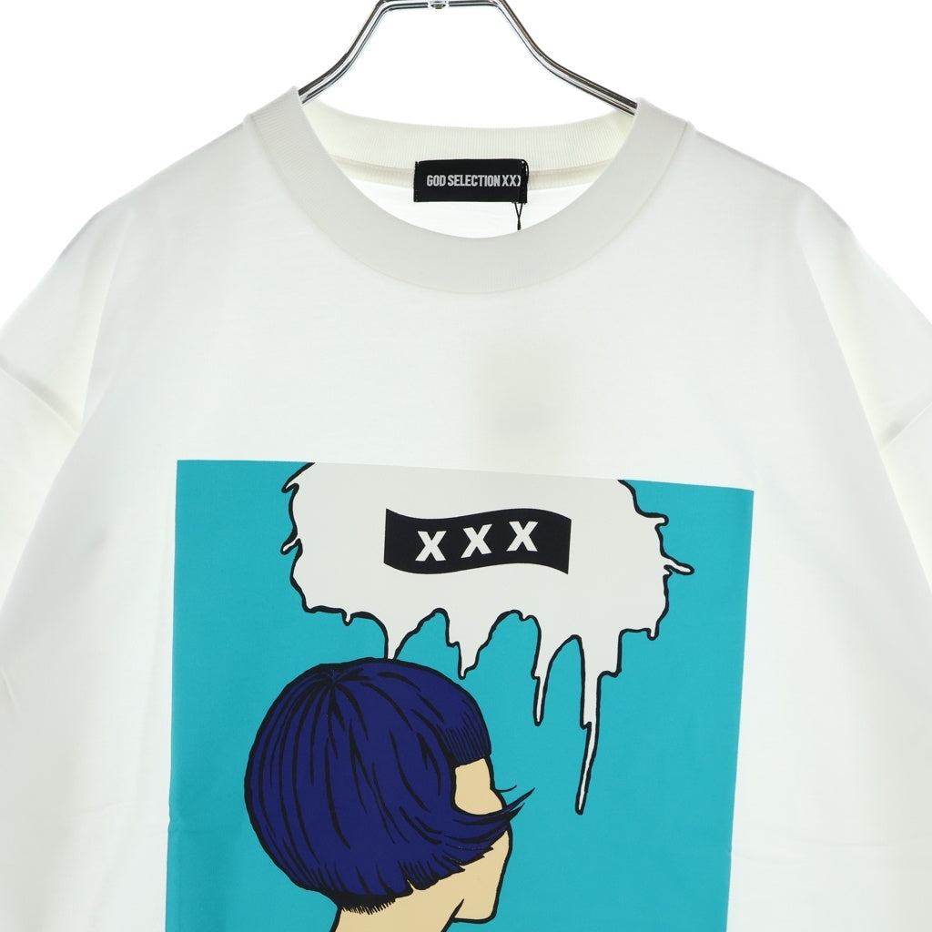 GOD SELECTION XXX(ゴッドセレクショントリプルエックス) 21SS ×BE MY GUEST SS Tee ビーマイゲスト 半袖Tシャツ ホワイト GX-S21-BMGST-02