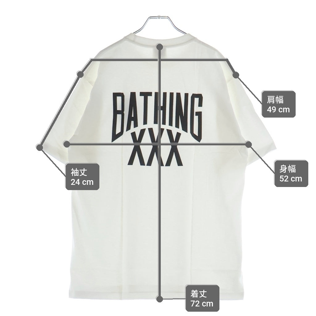 A BATHING APE(アベイシングエイプ) ×GOD SELECTION XXX Small Ape Head S/S Tee ゴッドセレクション サルカモ 半袖Tシャツ ホワイト 001TEF731927X