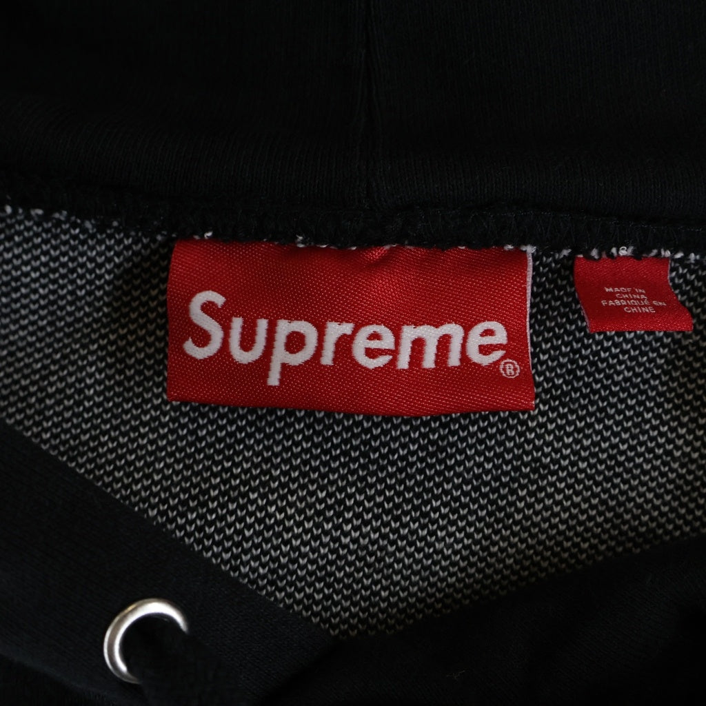 SUPREME(シュプリーム) 23AW Big Logo Jacquard Hooded Sweatshirt ビッグロゴ ジャガードフーディー スウェットプルオーバーパーカー ブラック