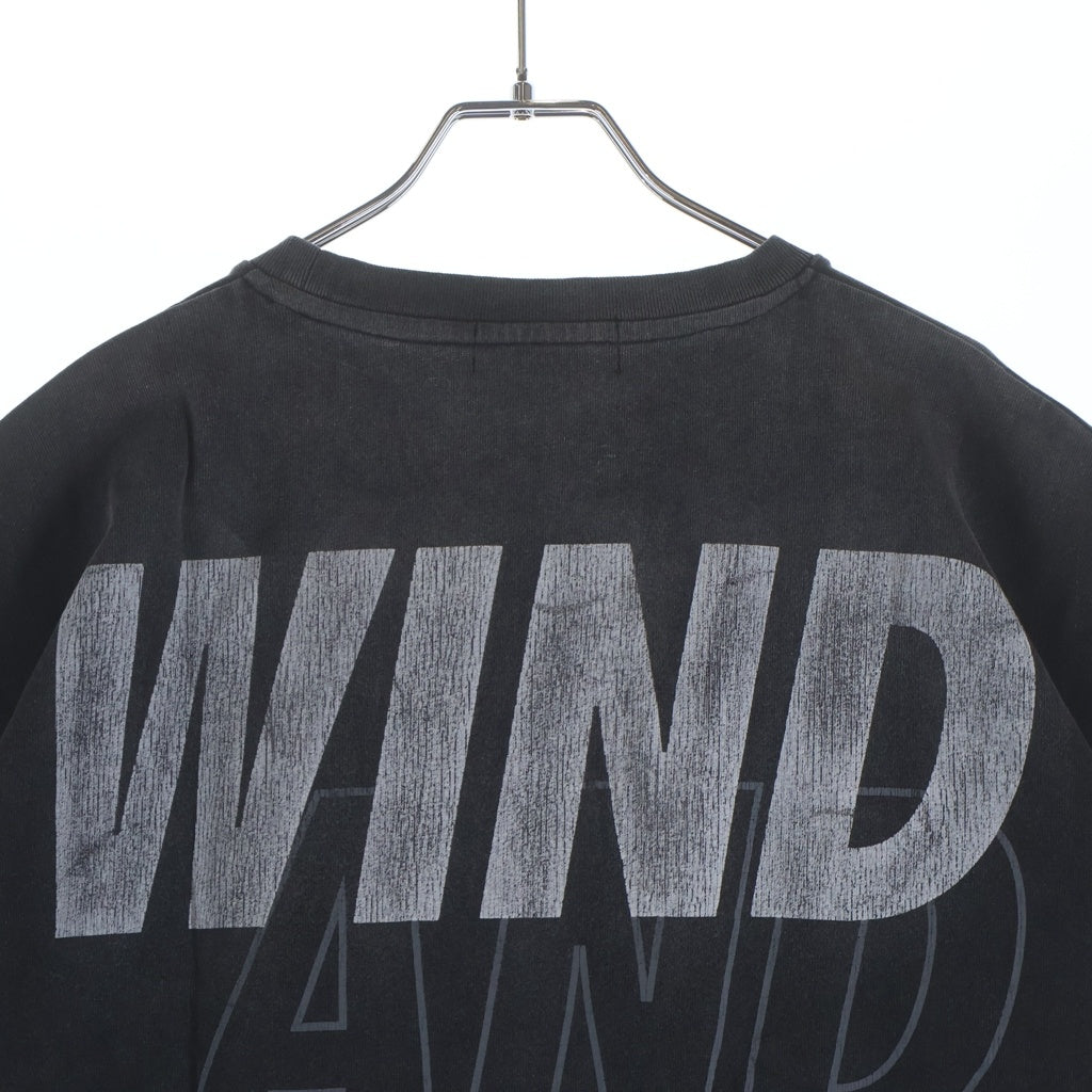 WIND AND SEA(ウィンダンシー) SEA SULFER HERITAGE S/S TEE ロゴプリント サルファー ヘリテージ 半袖Tシャツ カットソー ブラック WDS-O-SIG-24-Q4-CS-03