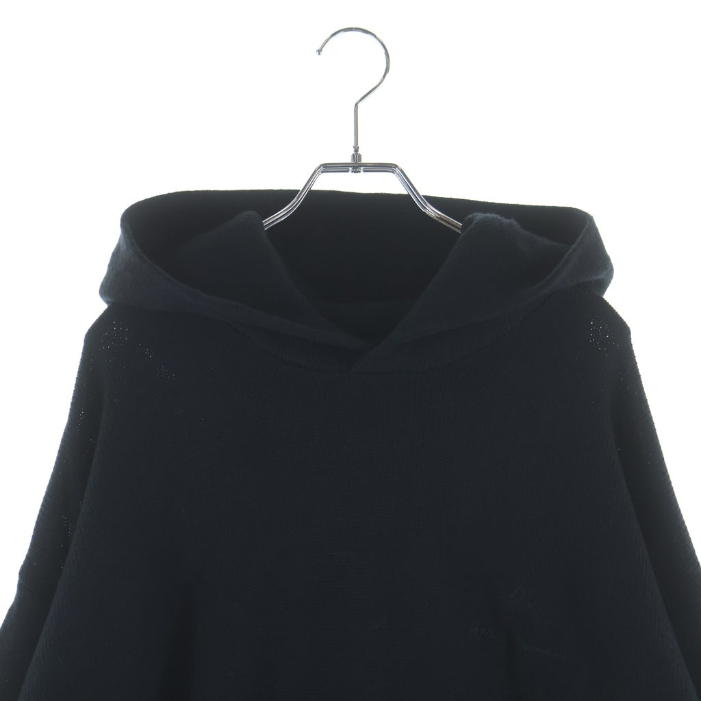 JORDAN BRAND(ジョーダンブランド) ×A MA MANIERE M J AMM HOODIE SWEATER アママニエール ロゴ刺繍 ウール ニット プルオーバーパーカー ブラック FN0611-010