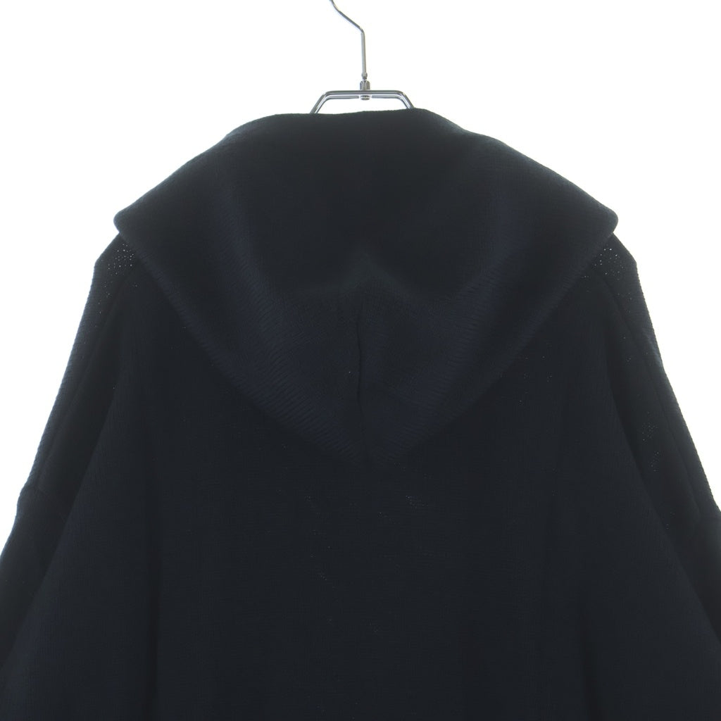 JORDAN BRAND(ジョーダンブランド) ×A MA MANIERE M J AMM HOODIE SWEATER アママニエール ロゴ刺繍 ウール ニット プルオーバーパーカー ブラック FN0611-010
