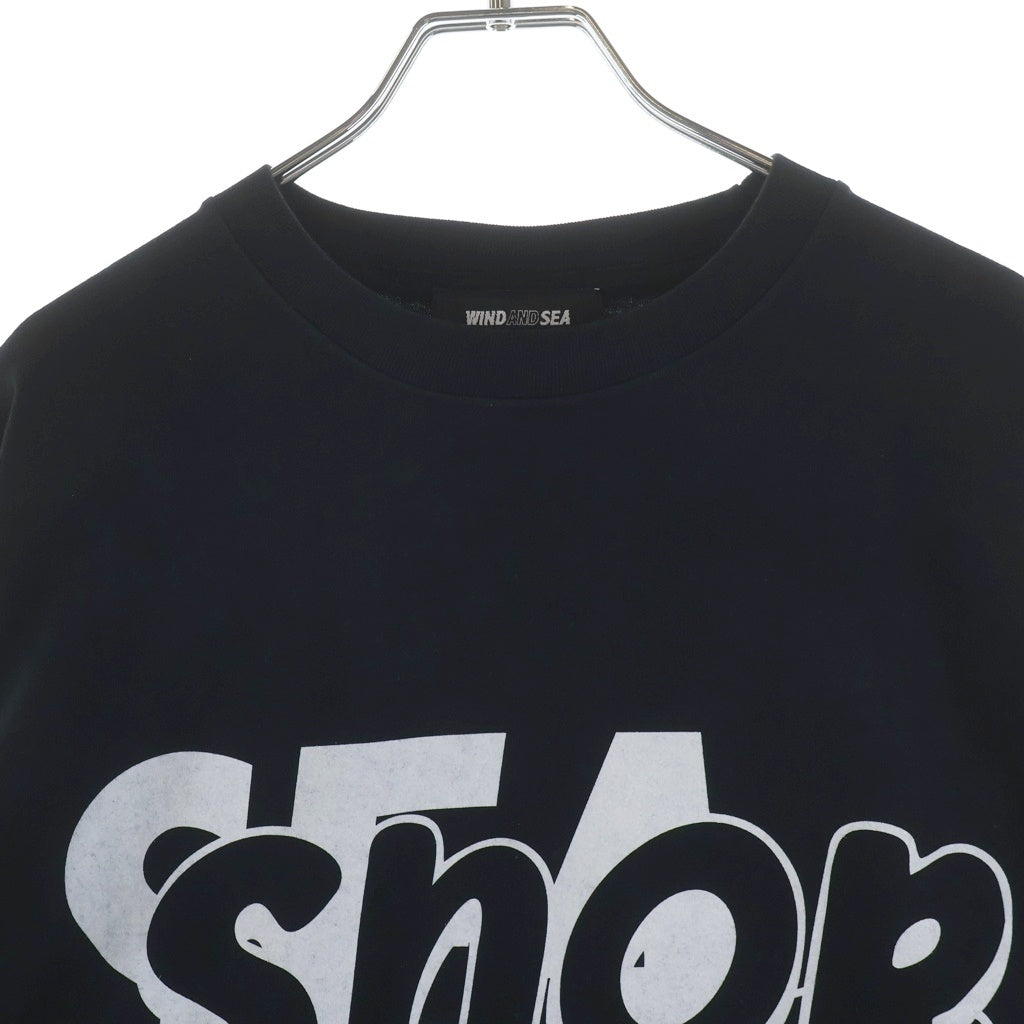 WIND AND SEA(ウィンダンシー) Procject Kabigon L/S Tee プロジェクト カビゴン ポケモン プリント 長袖Tシャツ カットソー ブラック WDS-C-PKM-24-Q2-02