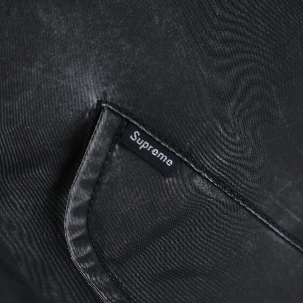 SUPREME(シュプリーム) 23SS Denim Sleeve MA-1 デニムスリーブ ジップアップ フライトジャケット ブルゾン ブラック
