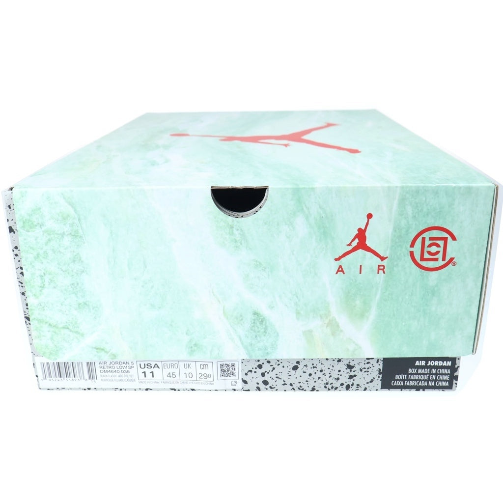NIKE(ナイキ) ×CLOT AIR JORDAN 5 RETRO LOW SP DM4640-036 クロット エアジョーダン 5 ジェイド ローカットスニーカー ブラック US11/29cm