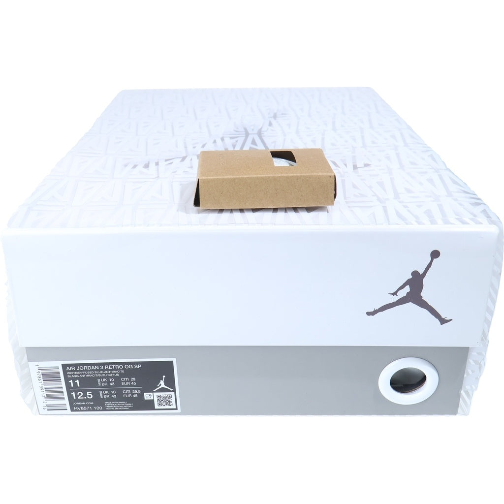 NIKE(ナイキ) ×A MA MANIERE AIR JORDAN 3 RETRO OG SP FOR THE LOVE HV8571-100 エアジョーダン3 レトロ フォー ザ ラブ ハイカットスニーカー ホワイト US11/29cm