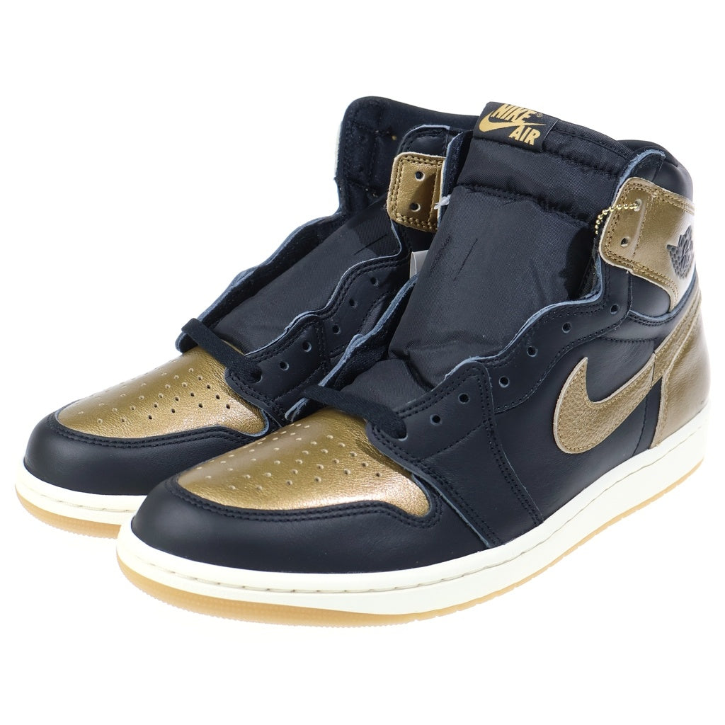 NIKE(ナイキ) AIR JORDAN 1 RETRO HIGH OG DZ5485-071 エアジョーダン1 レトロ ハイカットスニーカー ブラック/ゴールド US11/29cm