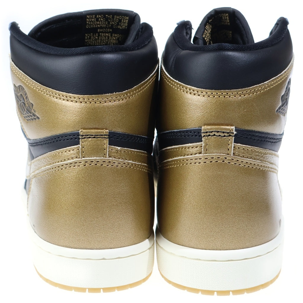 NIKE(ナイキ) AIR JORDAN 1 RETRO HIGH OG DZ5485-071 エアジョーダン1 レトロ ハイカットスニーカー ブラック/ゴールド US11/29cm
