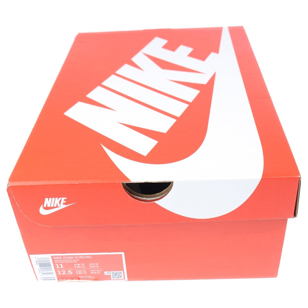 NIKE(ナイキ) DUNK HI RETRO DJ6189-001 ダンク レトロ ハイカットスニーカー ブラック US11/29cm