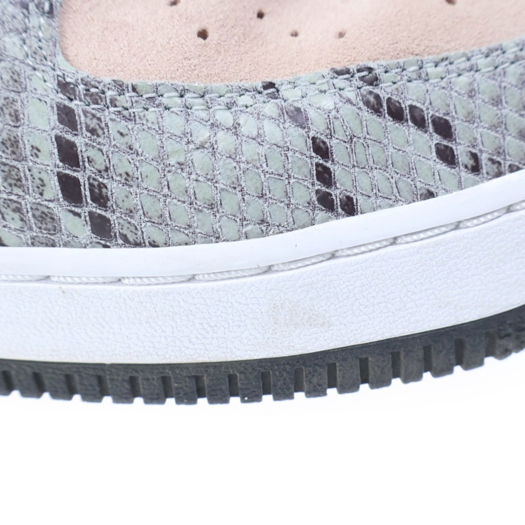 NIKE(ナイキ) BY YOU AIR FORCE1 バイユー エアフォース1 スネークスキン ローカットスニーカー グレー/ベージュ US11/29cm CT3761-991