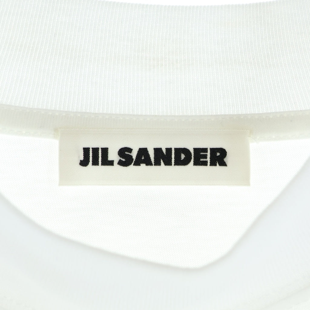 JIL SANDER(ジルサンダー) 23SS モックネック オーバーサイズ 半袖Tシャツ カットソー ホワイト J21GC0005 J45084