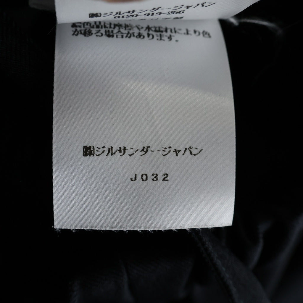 JIL SANDER(ジルサンダー) 25SS TROUSER ポリエステルギャバジン テーパード トラウザー イージーパンツ スラックスパンツ ネイビー J22KA0012 J70001