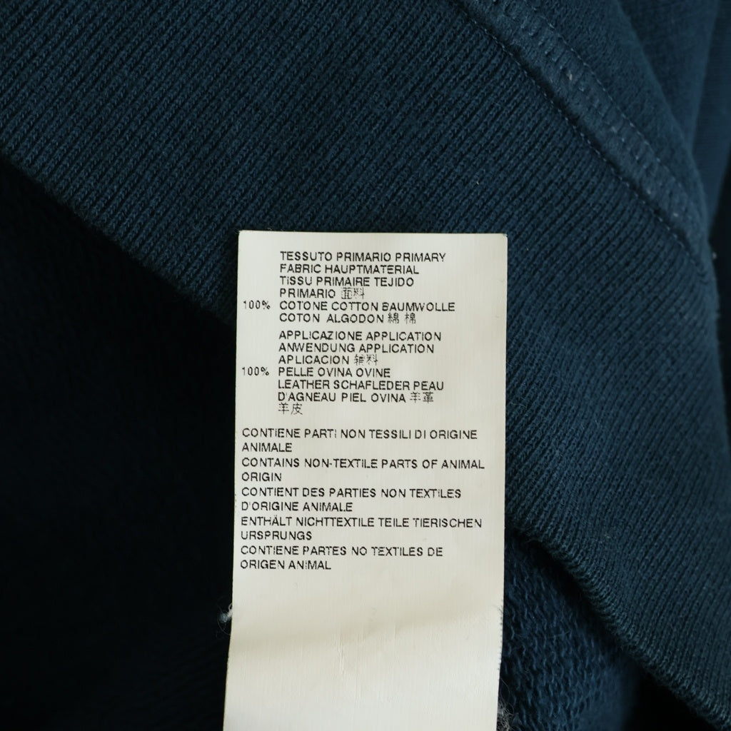 Maison Margiela(メゾンマルジェラ) 14AW エルボーパッチ クルーネック スウェットトレーナー グリーン S50GU0014