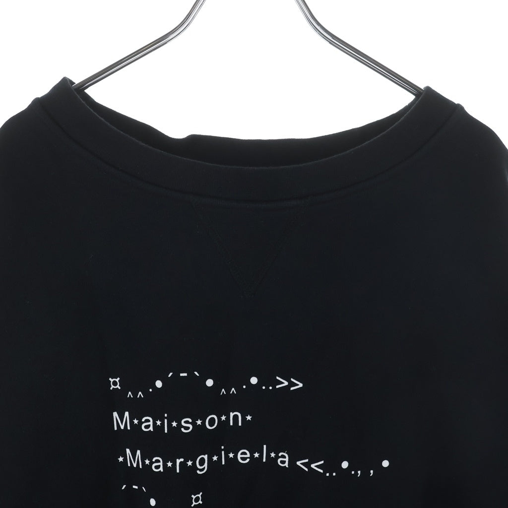 Maison Margiela(メゾンマルジェラ) 22SS フォトジェネレーター プリント クルーネック スウェットトレーナー ブラック S51GU0112