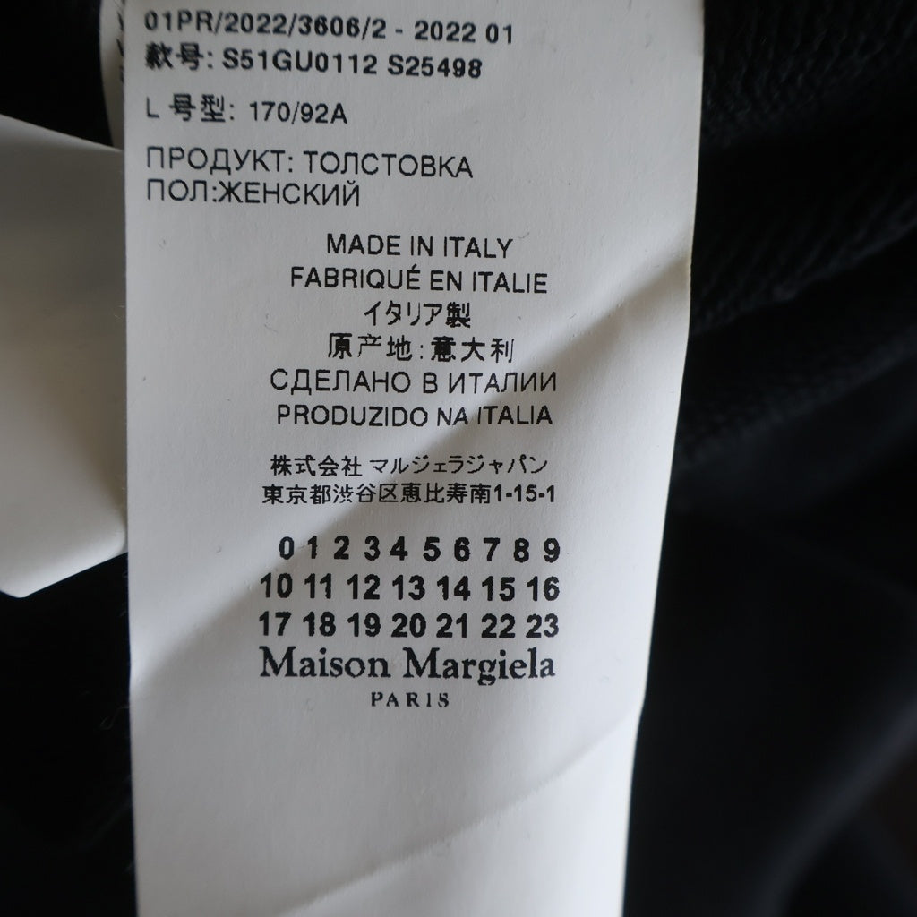 Maison Margiela(メゾンマルジェラ) 22SS フォトジェネレーター プリント クルーネック スウェットトレーナー ブラック S51GU0112