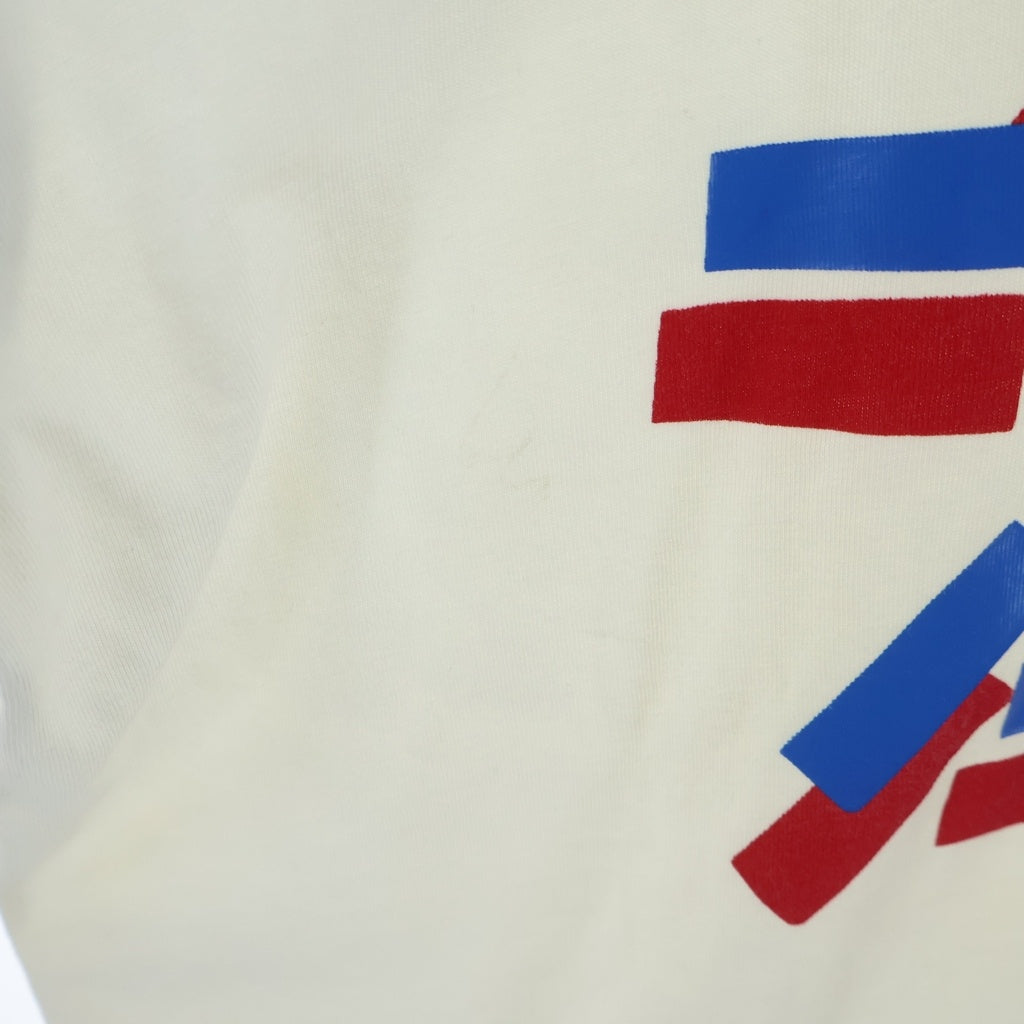 Maison Margiela(メゾンマルジェラ) 21SS TAPE LOGO テープロゴプリント クルーネック 半袖Tシャツ カットソー ホワイト S30GC0732