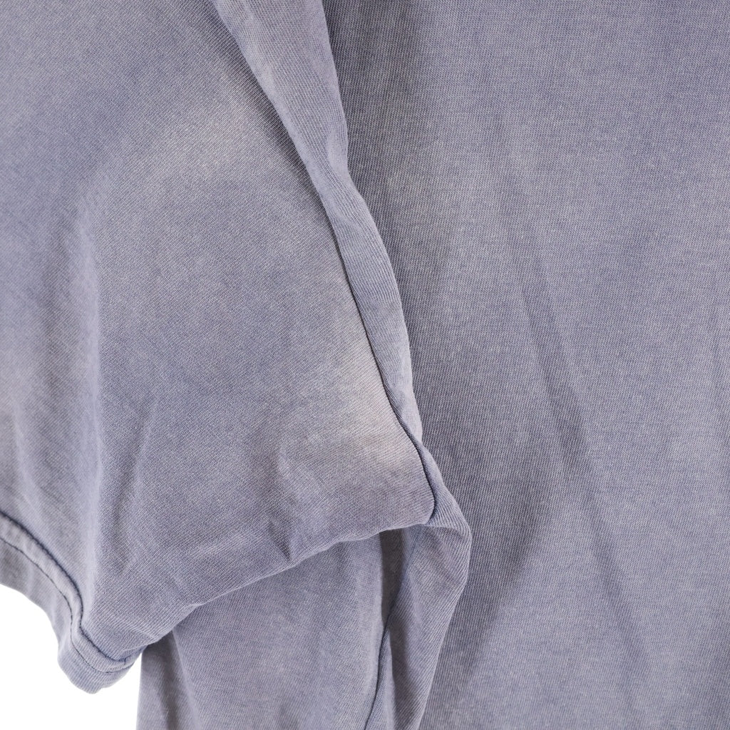 Maison Margiela(メゾンマルジェラ) 23SS ヴィンテージ加工 ロゴプリント クルーネック 半袖Tシャツ カットソー パープル S51GC0519