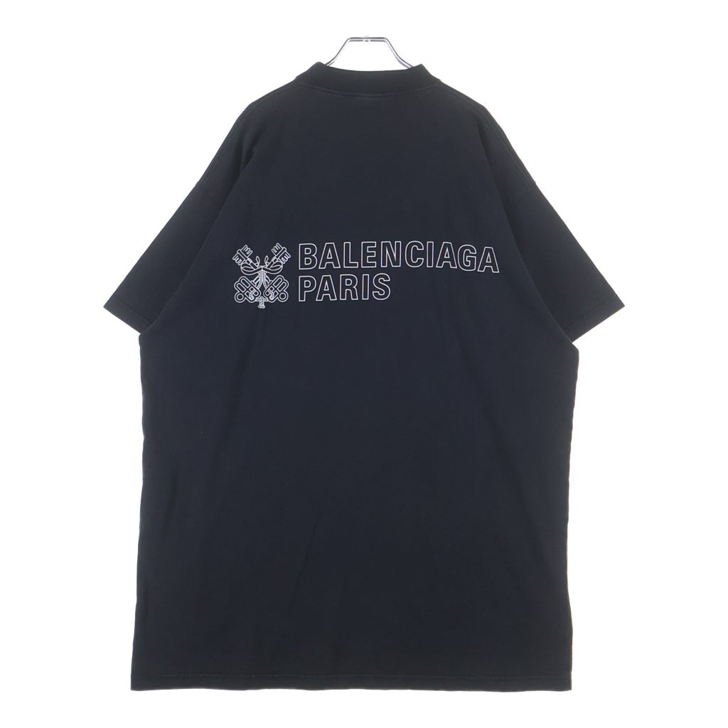 BALENCIAGA(バレンシアガ) 25SS ロゴプリント 半袖Tシャツカットソー ブラック 787349 TRVU5