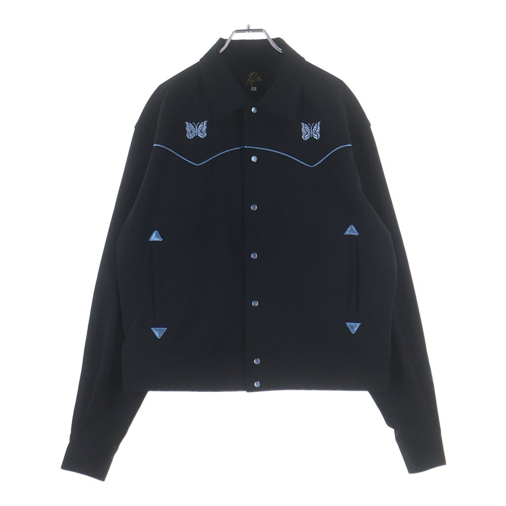 Needles(ニードルス) 23SS パイピング カウボーイ ボタンダウン ジャケット ブラック MR201