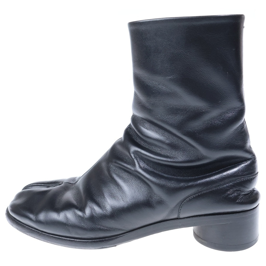 Maison Martin Margiela(メゾンマルタンマルジェラ) 20SS 足袋 レザー ヒール ブーツ ブラック S57WU0153