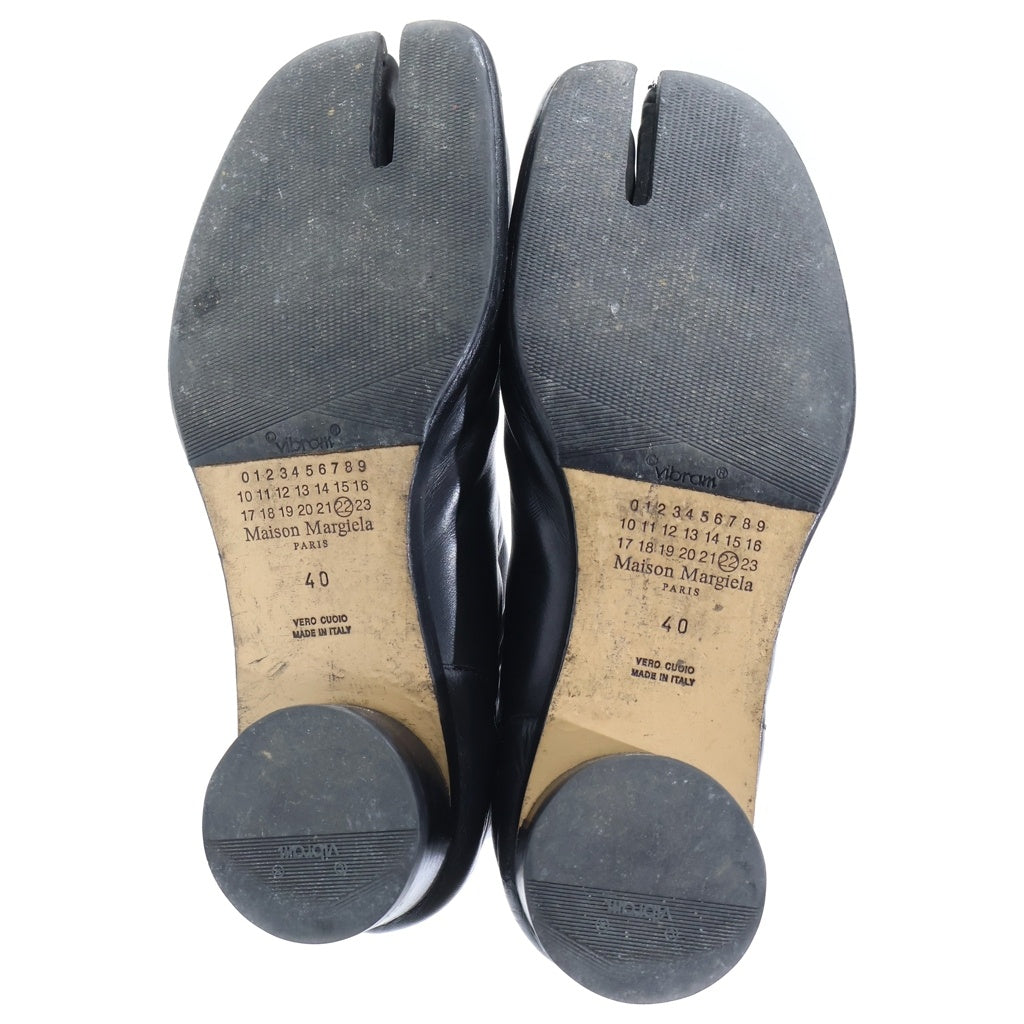 Maison Martin Margiela(メゾンマルタンマルジェラ) 20SS 足袋 レザー ヒール ブーツ ブラック S57WU0153