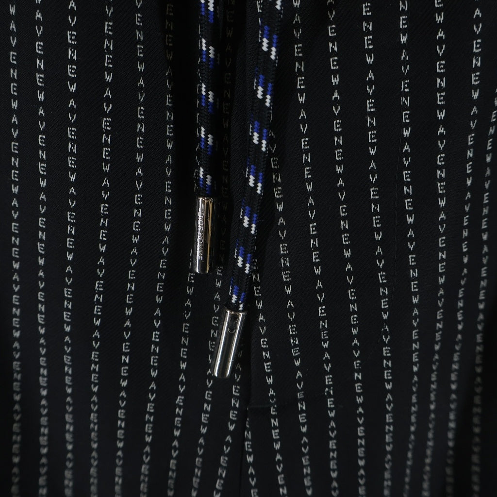 Dior HOMME(ディオールオム) NEW WAVE ニューウェーブ 総柄 ストライプ イージートラウザージョガーパンツ ブラック 733C138E4070