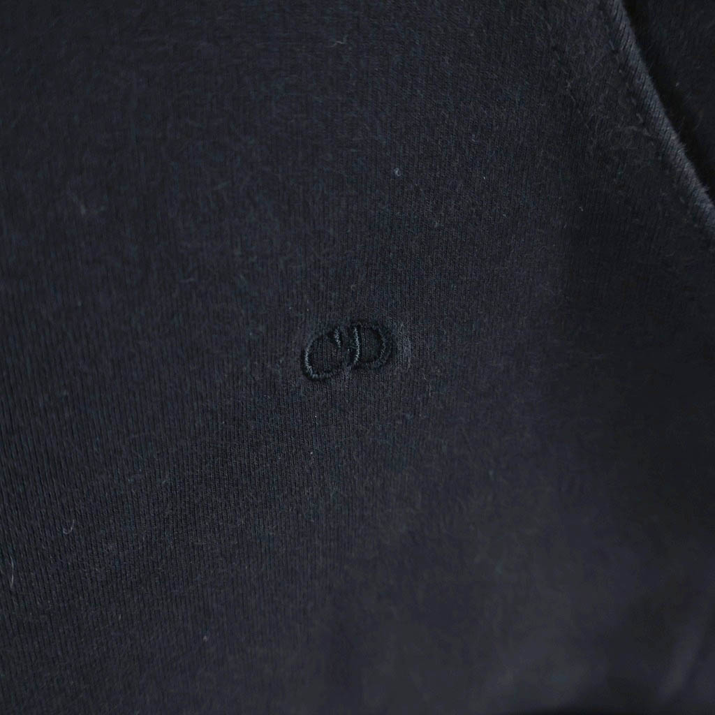 Dior HOMME(ディオールオム) ハーフジップ ノースリーブ プルオーバー スウェット パーカー ブラック 763J206Y0438