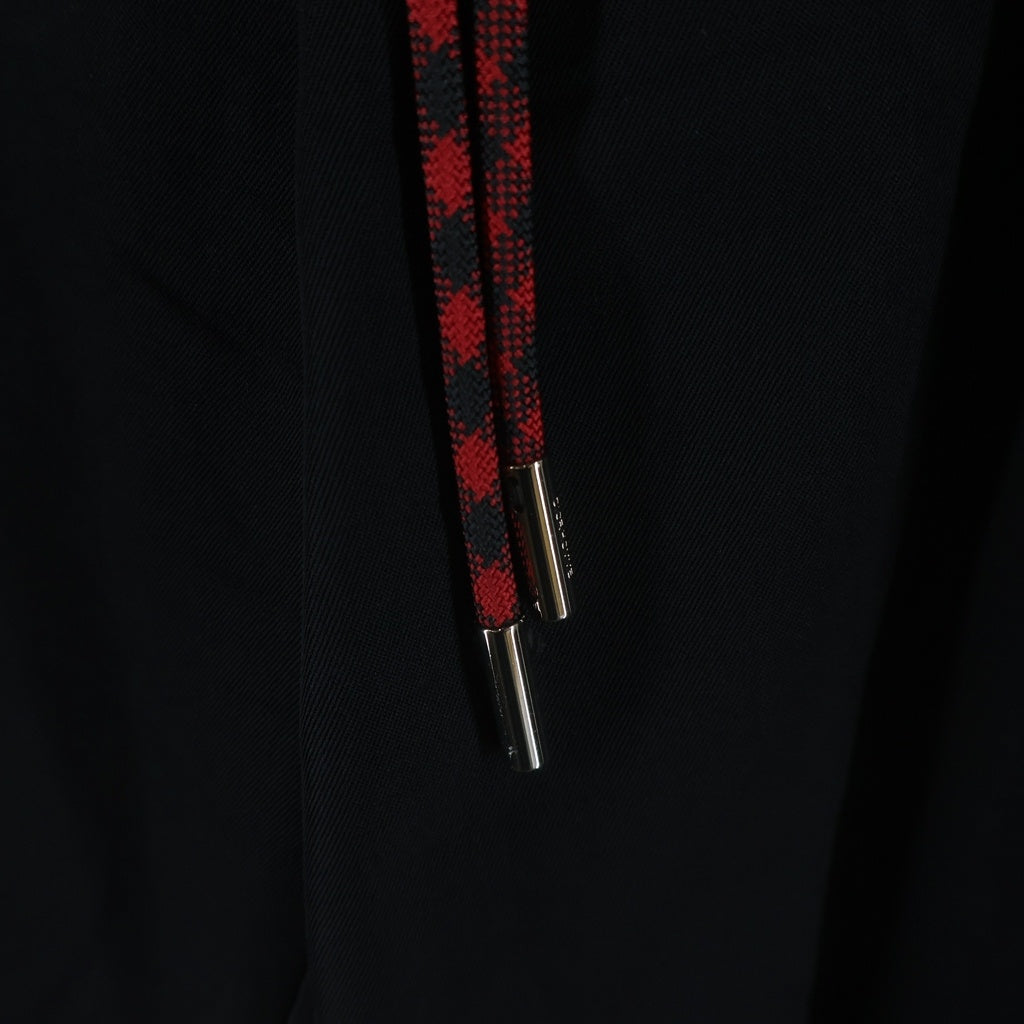 Dior HOMME(ディオールオム) ドローストリング センタースリット 裾ジップ イージートラウザー ジョガーパンツ ブラック 633C165E3576