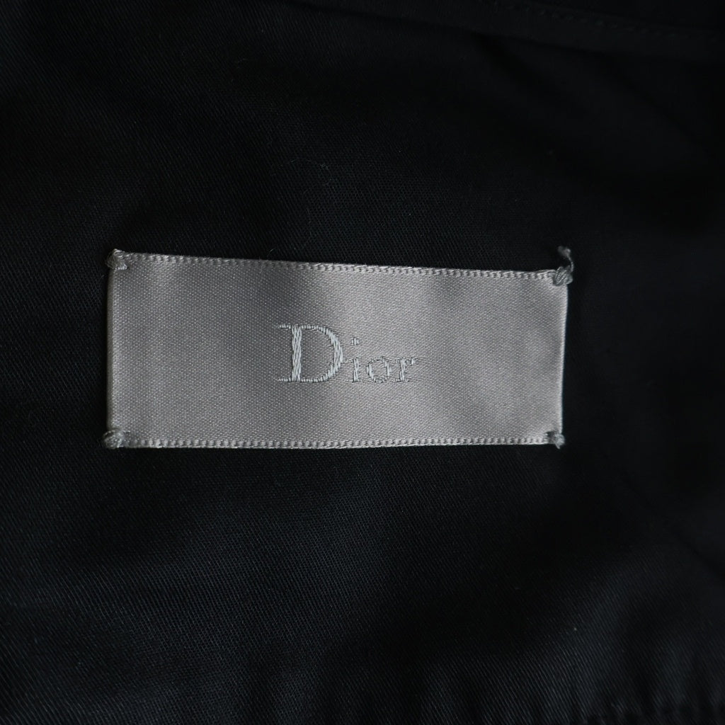 Dior HOMME(ディオールオム) ドローストリング センタースリット 裾ジップ イージートラウザー ジョガーパンツ ブラック 633C165E3576