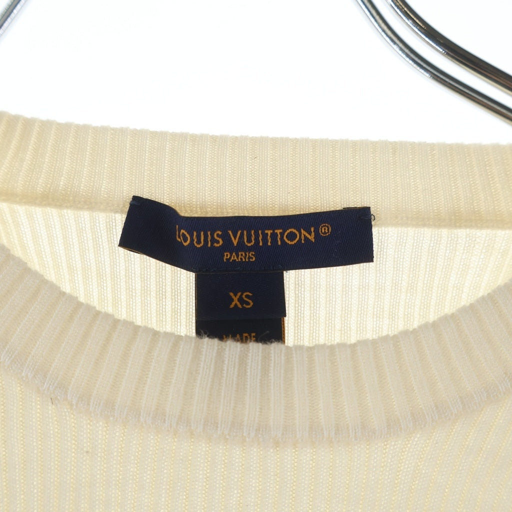 LOUIS VUITTON(ルイヴィトン) 24SS ハイネック クロップドニット 無地 レディース ホワイト RW241WW CWO FQKL05