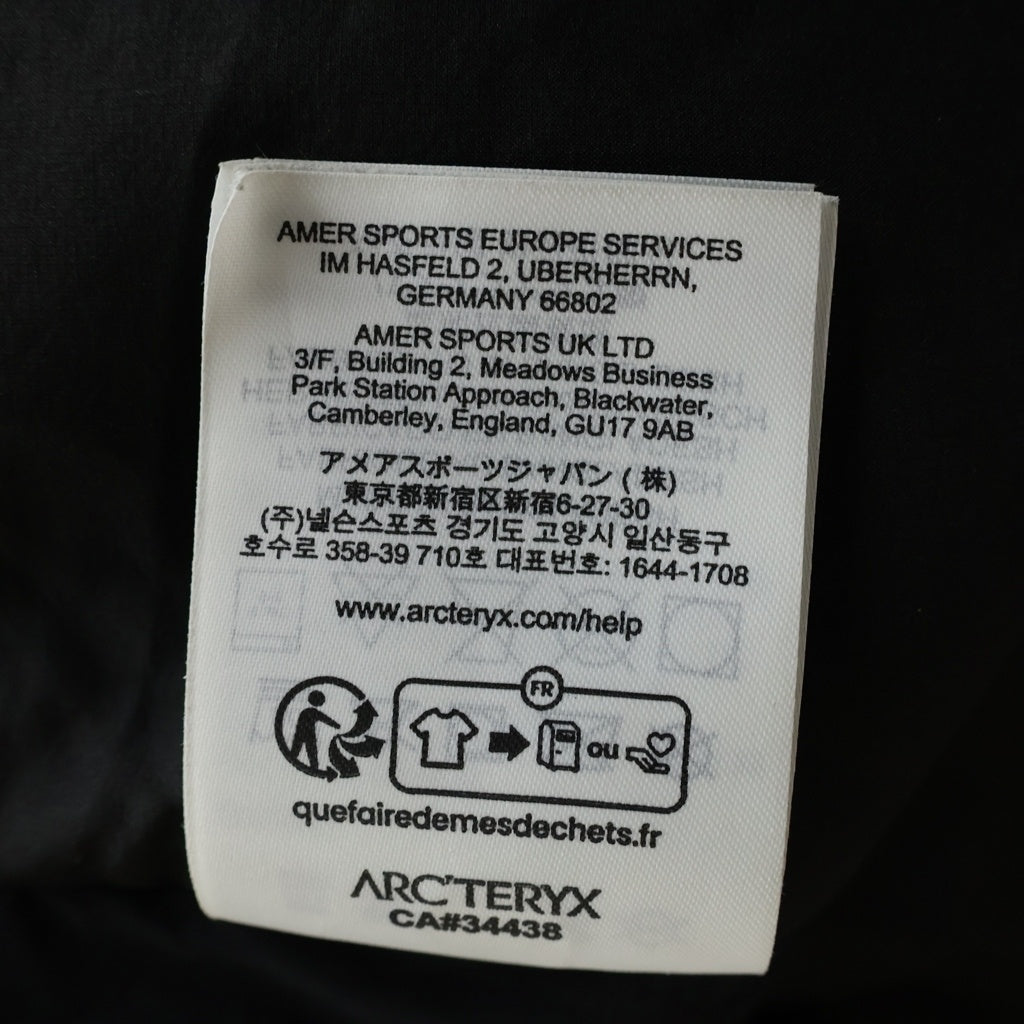 ARC'TERYX(アークテリクス) Atom SV Hoody アトム SV フーディ ジップアップ ダウンジャケット ブラック X000009902
