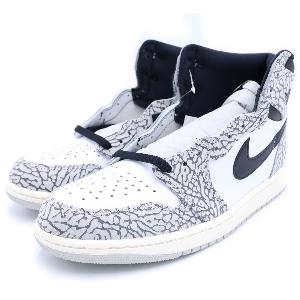 NIKE(ナイキ) AIR JORDAN 1 RETRO HIGH OG WHITE CEMENT ELEPHANT DZ5485-052 エアジョーダン1 ホワイトセメント ハイカットスニーカー ホワイト/グレー US10/28cm