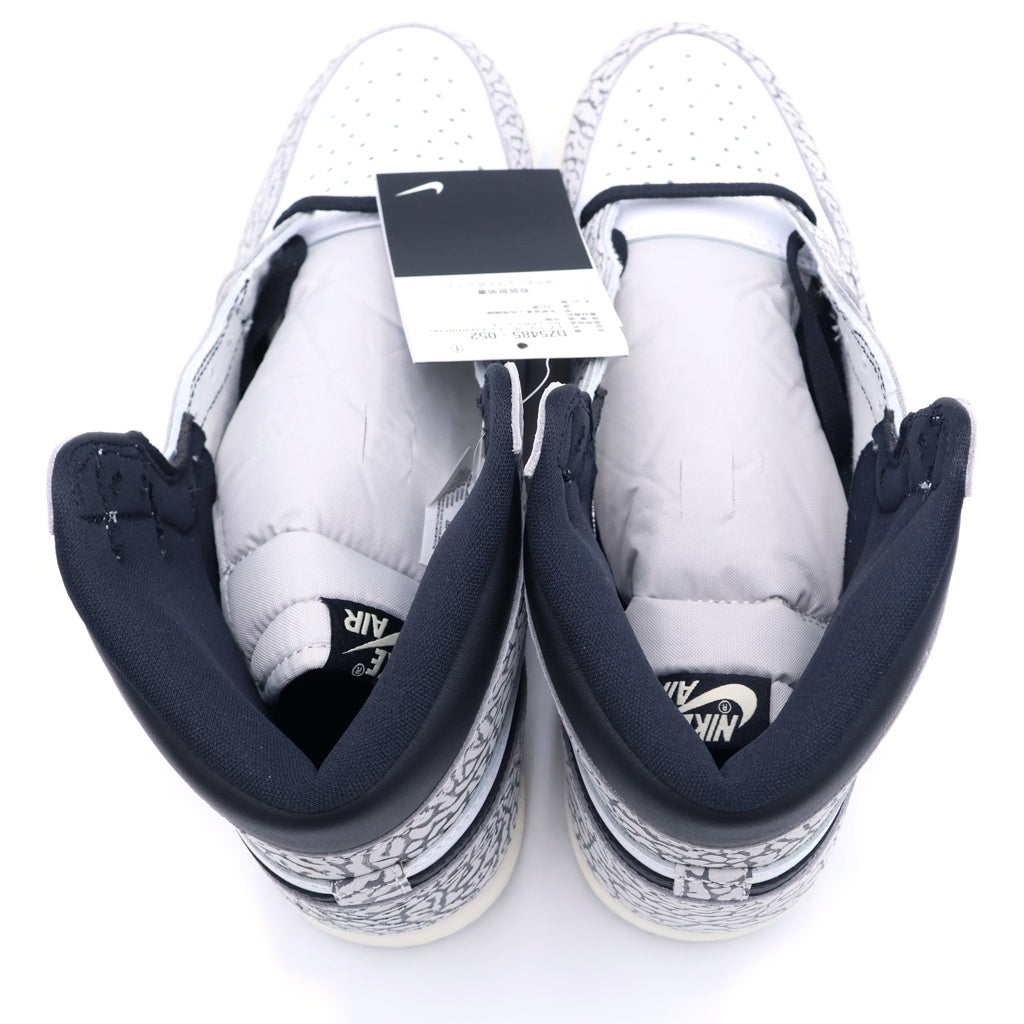NIKE(ナイキ) AIR JORDAN 1 RETRO HIGH OG WHITE CEMENT ELEPHANT DZ5485-052 エアジョーダン1 ホワイトセメント ハイカットスニーカー ホワイト/グレー US10/28cm