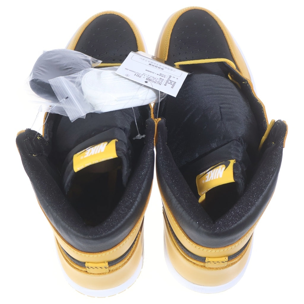NIKE(ナイキ) AIR JORDAN 1 RETRO HIGH OG POLLEN 555088-701 エアジョーダン 1 パラン ハイカットスニーカー ブラック/イエロー US10/28cm