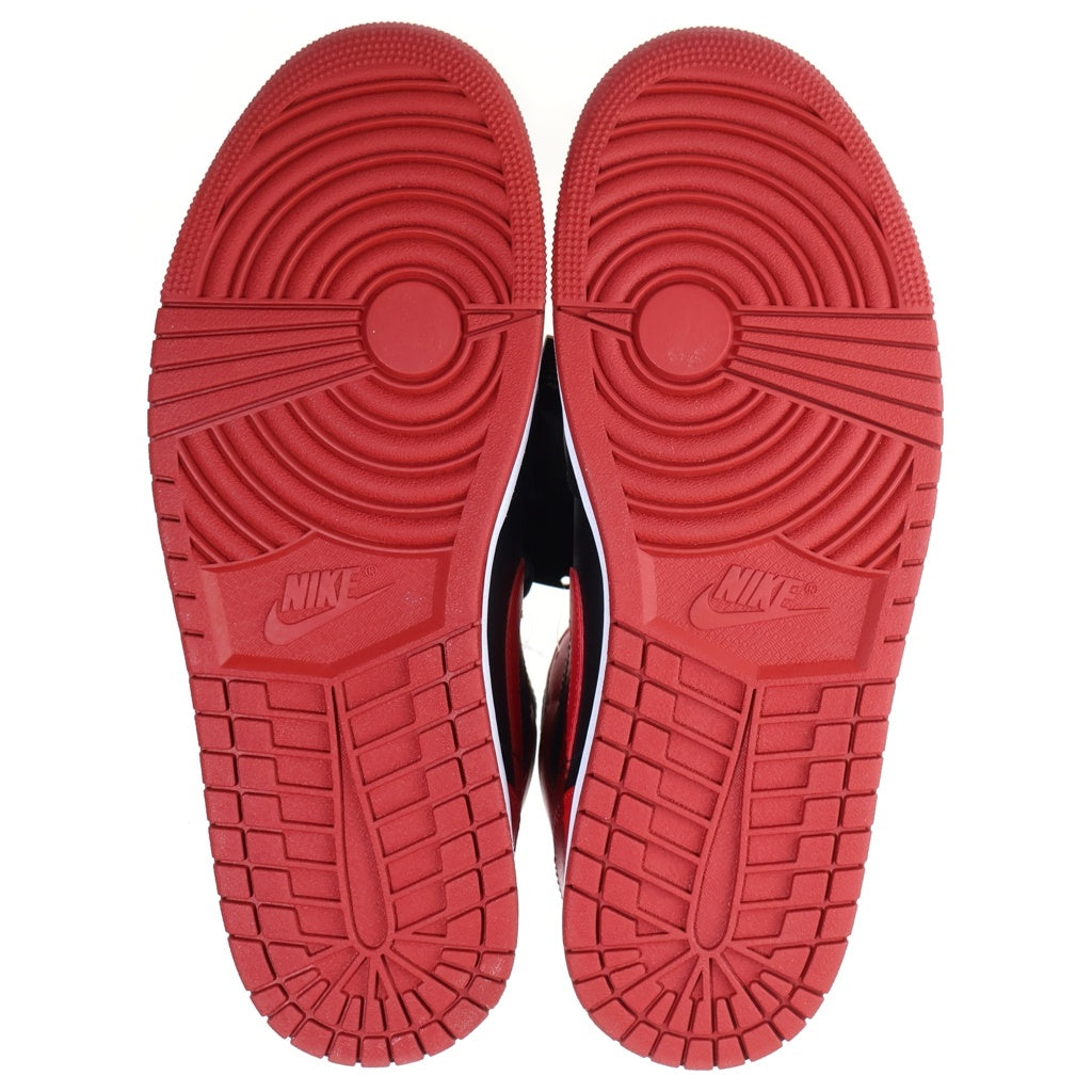 NIKE(ナイキ) AIR JORDAN 1 MID BRED 554724-074 エアージョーダン1 ブレッド ミッドスニーカー シューズ ブラック/レッド US10/28cm